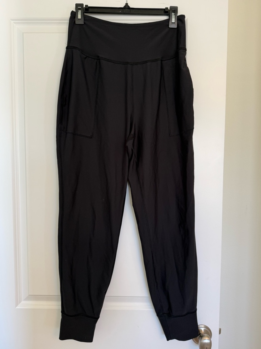 Old Navy Black High-Waist Jogger Pants with Side Pockets